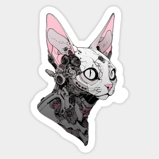 Cyberpunk Cat Sticker